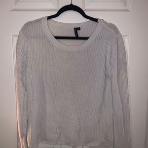 White Long-Sleeve Sweater